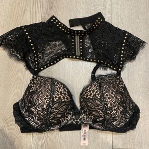 Victoria’s Secret push up bra 32b with lace top